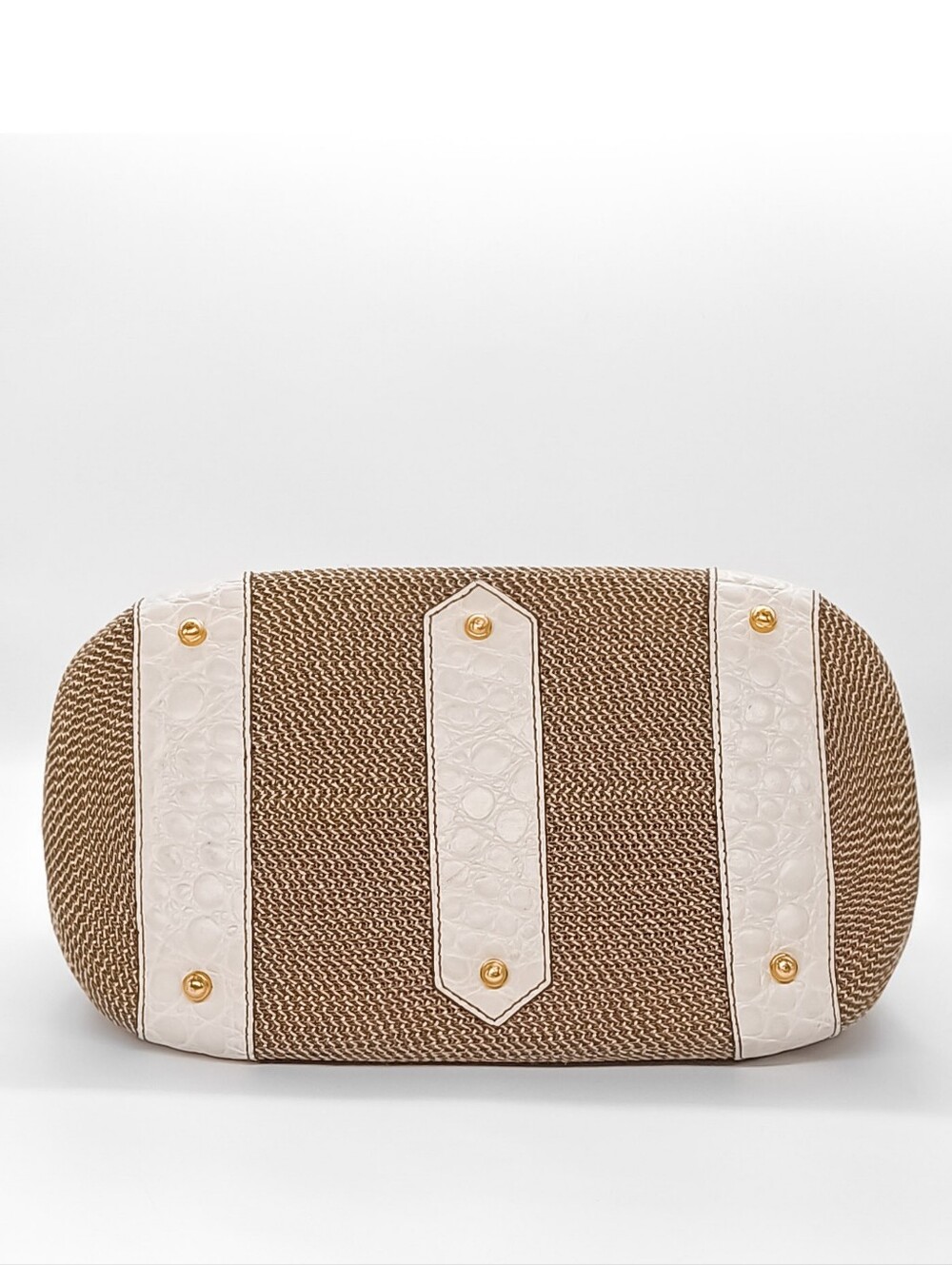 New Squishee® Tote By Designer Eric Javits Leather HandBag - Picture 5 of 7
